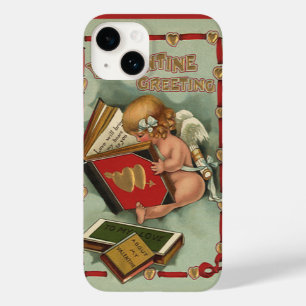 Funda Para iPhone 14 De Case-Mate Ángel vintage del Día de San Valentín, Cupido leye