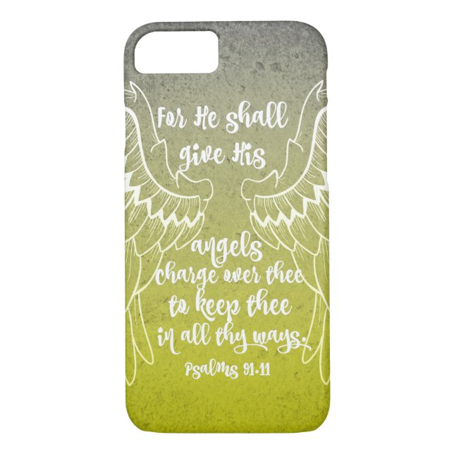 Funda De Case-Mate Para iPhone Angels Bible Verse (Reverso)