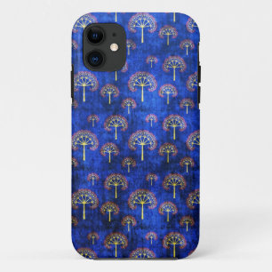 Funda Para iPhone 11 Añil abstracto japonés azul oriental fresco del