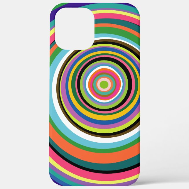 Funda De Case-Mate Para iPhone Anillos coloridos (Reverso )