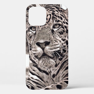 Funda Para iPhone 12 Pro Animal de estilo rústico - Jaguar