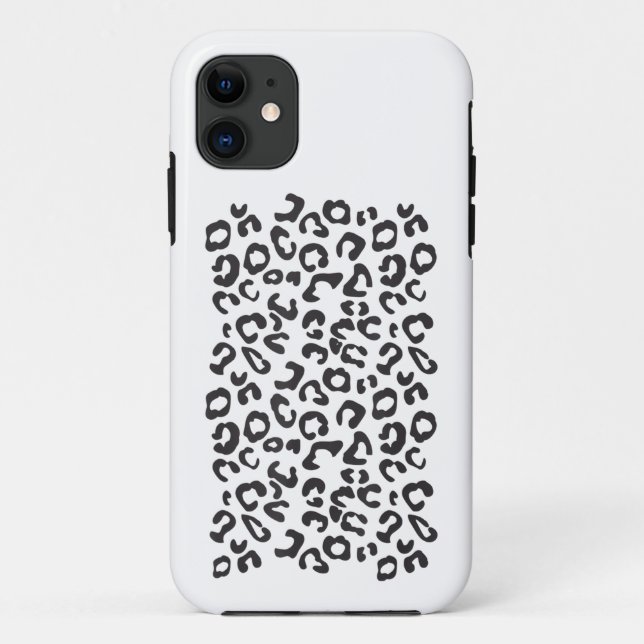 Funda De Case-Mate Para iPhone Animal divertido de leopardo (Reverso)