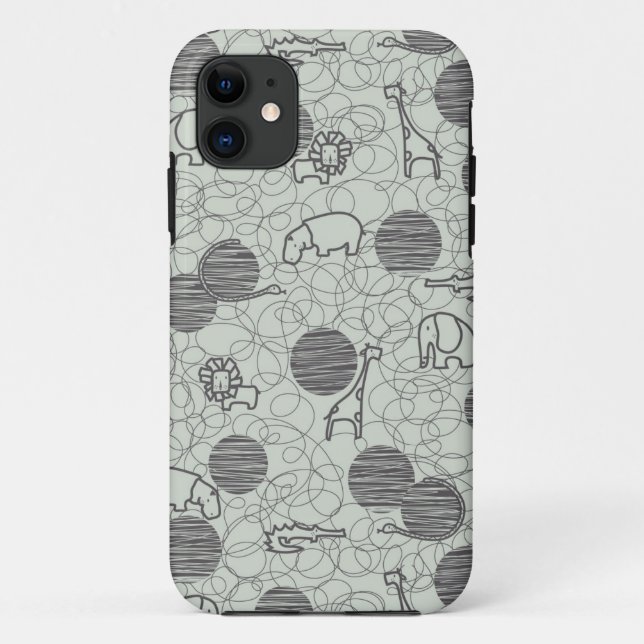 Funda De Case-Mate Para iPhone animales 1 del safari (Reverso)