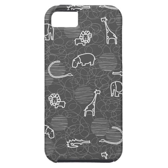 Funda De Case-Mate Para iPhone animales 5 del safari (Atrás)