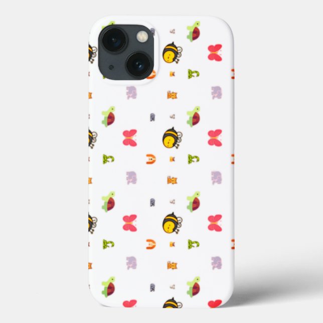 Funda De Case-Mate Para iPhone Animales, abejas, elefantes (Reverso)