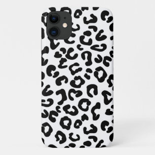 Funda Para iPhone 11 Animales chitas impresos en blanco y negro