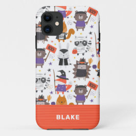 Funda Para iPhone 11 Animales Cute Halloween Personalizados