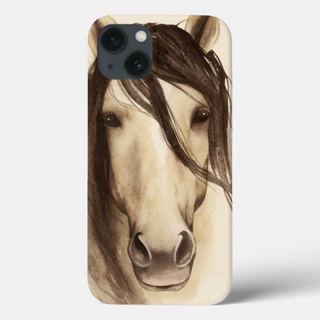 Funda De Case-Mate Para iPhone Animales de barras acuáticas | Caballo (Reverso)