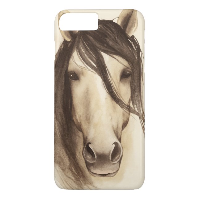 Funda De Case-Mate Para iPhone Animales de barras acuáticas | Caballo (Reverso)