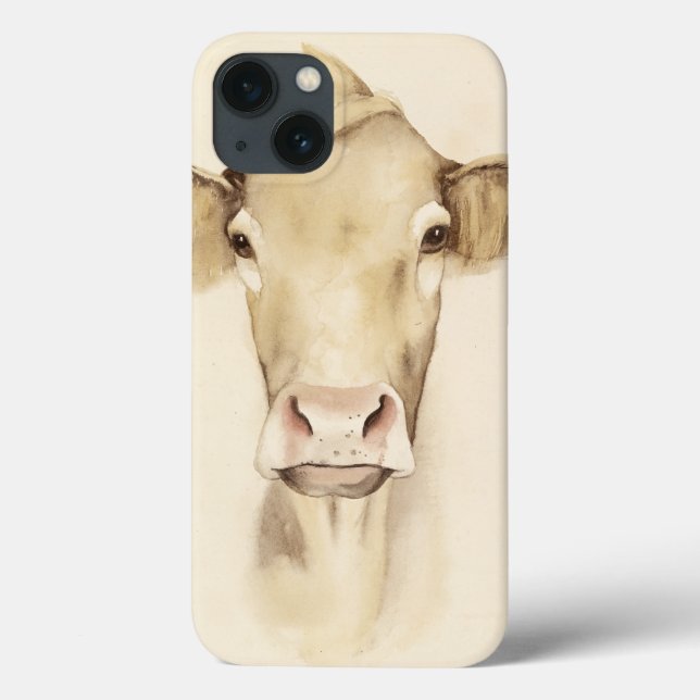 Funda De Case-Mate Para iPhone Animales de barras acuáticas | Vaca (Reverso)