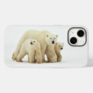 Funda Para iPhone 14 De Case-Mate Animales de bebé más afectados Familia Oso Polar