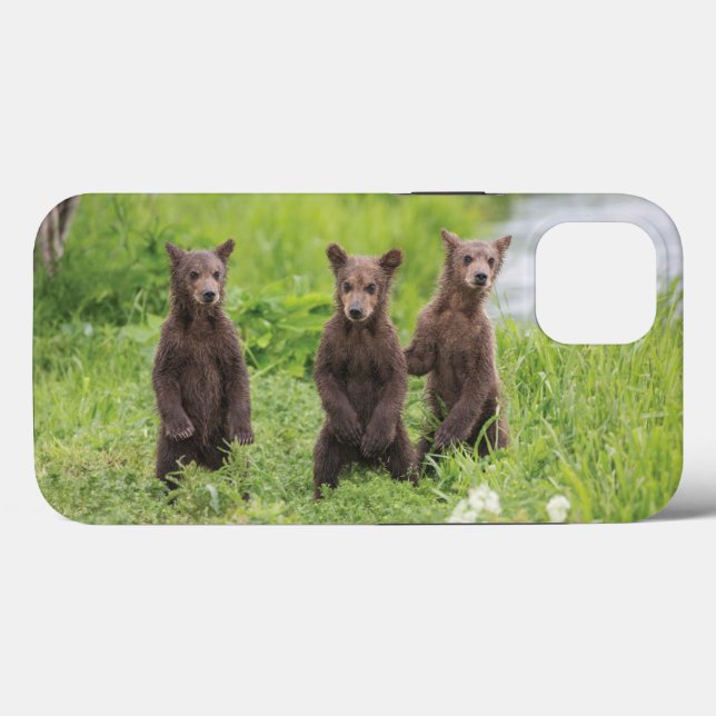 Funda De Case-Mate Para iPhone Animales de bebé más afectados | Kamchatka Brown B (Reverso (Horizontal))