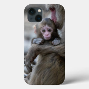Funda Para iPhone 13 Animales de bebé más afectados   Mono japonés y be