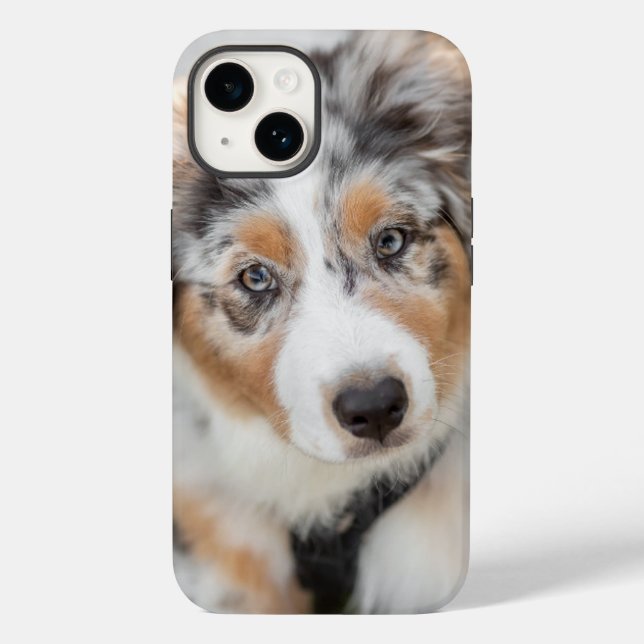 Funda De Case-Mate Para iPhone Animales de bebé más afectados | Pastor Australian (Reverso )