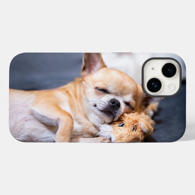 Funda De Case-Mate Para iPhone Animales de bebé más afectados | Perro Chihuahua d (Reverso (Horizontal))