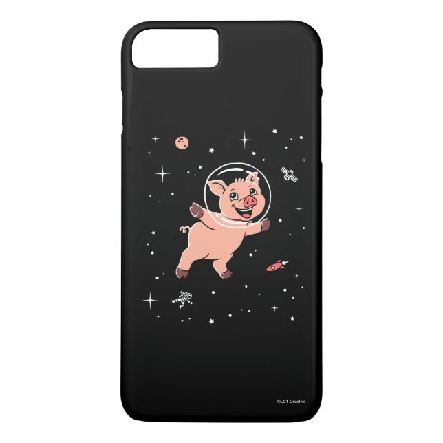 Funda De Case-Mate Para iPhone Animales de cerdo en el espacio (Reverso)