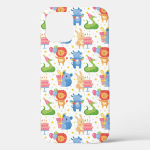 Funda Para iPhone 12 Animales felicitan por cumpleaños de niños