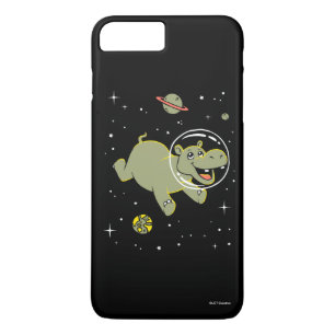 Funda Para iPhone 8 Plus/7 Plus Animales Hippo En El Espacio