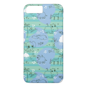 Funda Para iPhone 8 Plus/7 Plus Animales lindos que juegan con agua 3