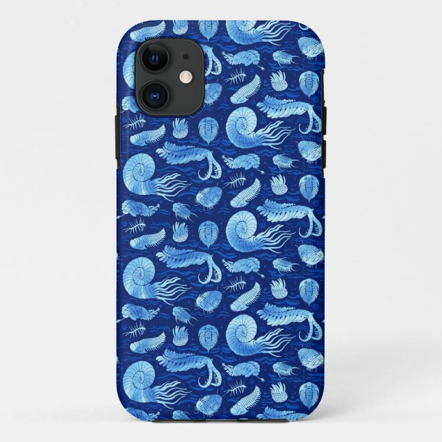 Funda De Case-Mate Para iPhone Animales marinos antiguos: Trilobitas, Anomalocari (Reverso)