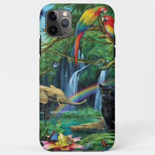 Funda Para iPhone 11 Pro Max Animales que viven juntos tiran almohada