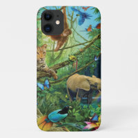 Animales que viven juntos tiran almohada