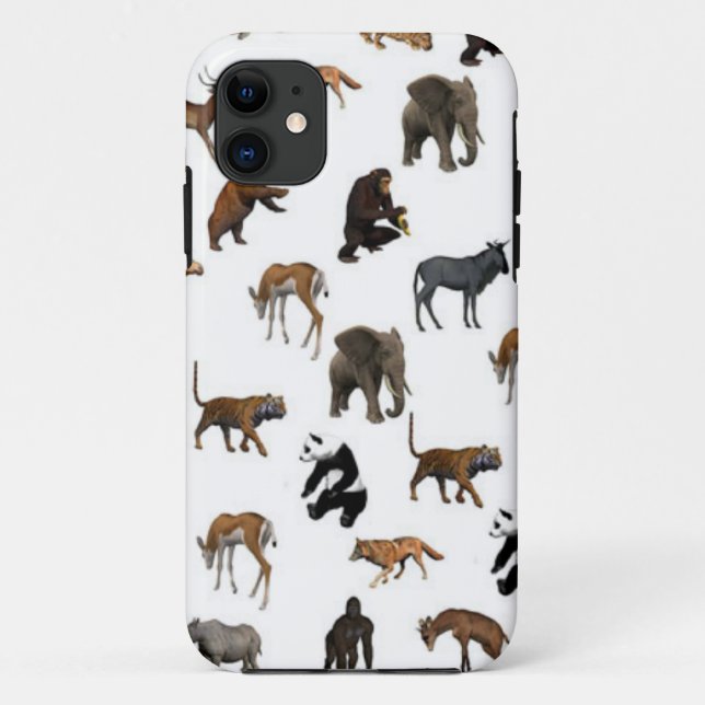 Funda De Case-Mate Para iPhone Animales salvajes (Reverso)