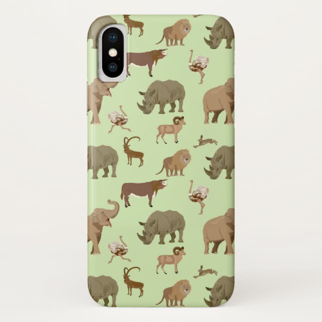 Funda De Case-Mate Para iPhone Animales salvajes (Reverso)