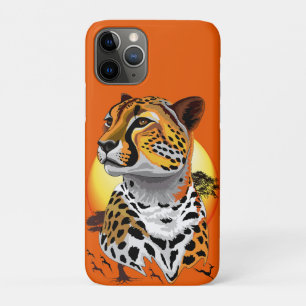 Funda Para iPhone 11 Pro Animales salvajes de la costa africana Cheetah