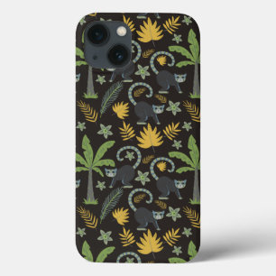 Funda Para iPhone 13 Animales tropicales patrón sin soldadura árbol de 