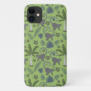 Funda Para iPhone 11 Animales tropicales sin soldadura patrón verde y g