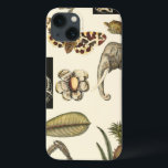 Funda Para iPhone 13 Animales variados pintados con fondo crema<br><div class="desc">Las maravillas de la naturaleza se muestran en este artículo de Vision Studio. Los insectos espeluznantes se mezclan con un elefante,  una mariposa y otros animales variados. Si te gusta la naturaleza,  ¡esta es la impresión para ti!</div>