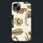 Funda Para iPhone 13 Animales variados pintados con fondo crema<br><div class="desc">Las maravillas de la naturaleza se muestran en este artículo de Vision Studio. Los insectos espeluznantes se mezclan con un elefante,  una mariposa y otros animales variados. Si te gusta la naturaleza,  ¡esta es la impresión para ti!</div>