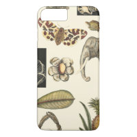 Animales variados pintados con fondo crema