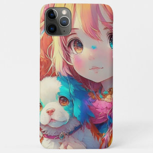 Funda Para iPhone 11 Pro Max Anime Chica con pipa