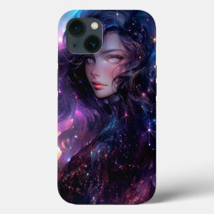 Funda Para iPhone 13 Anime Chica Hecho De Estrellas