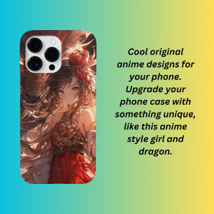 Funda Para iPhone 14 Pro Max De Case-Mate Anime chica y dragón