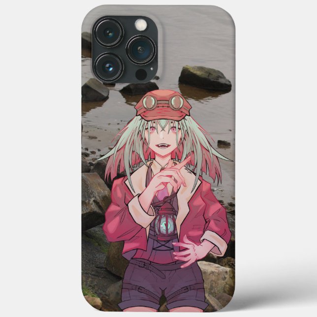 Funda De Case-Mate Para iPhone anime, VTuber, V Tuber, rocks (Reverso )