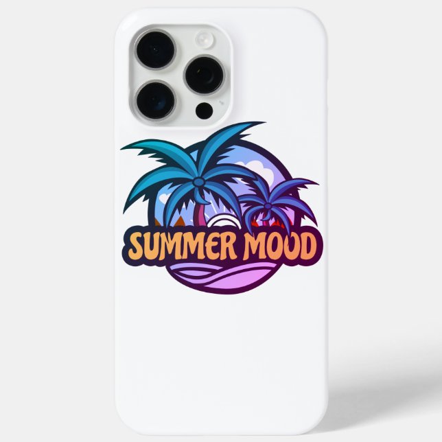 Funda De Case-Mate Para iPhone Ánimo de verano (Reverso )