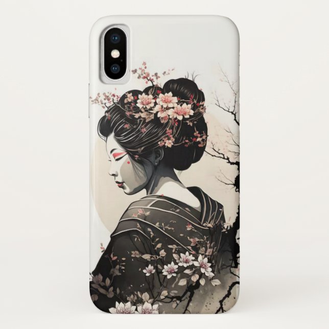 Funda De Case-Mate Para iPhone Anmutige japanische Geisha -  (Reverso)