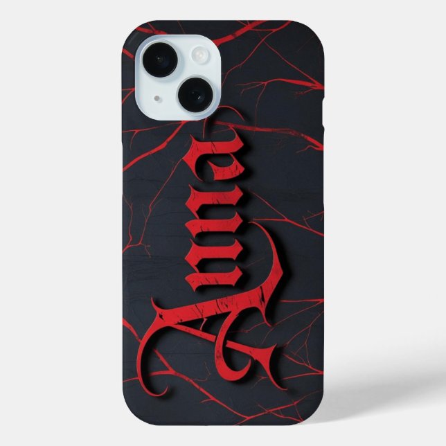 Funda De Case-Mate Para iPhone Anna en gótico (Reverso )