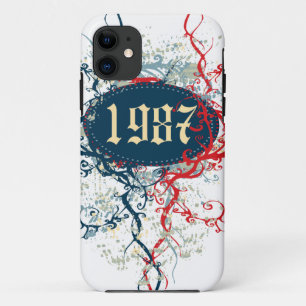Funda Para iPhone 11 Año de cumpleaños 1987 o desde 1987 o hecho en 198
