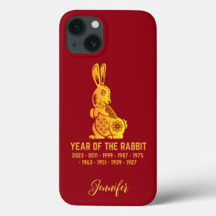 Funda Para iPhone 13 Año De Gradiente De Oro Del Nombre Zodiaco De Cone