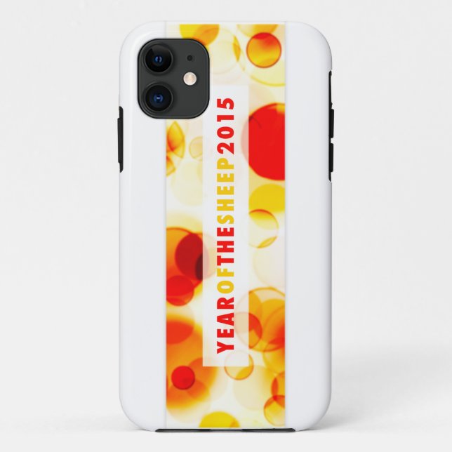 Funda De Case-Mate Para iPhone año del ovino 2015 (bokeh) (Reverso)