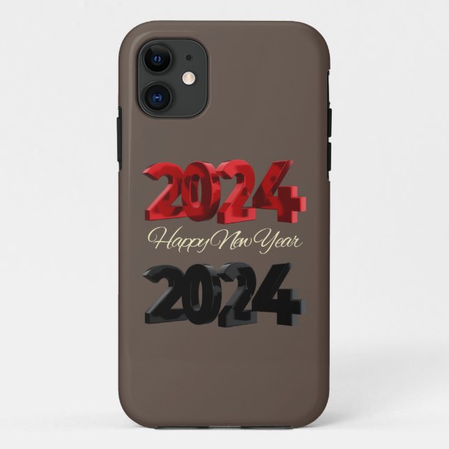Funda De Case-Mate Para iPhone Año Nuevo 2024 (Reverso)