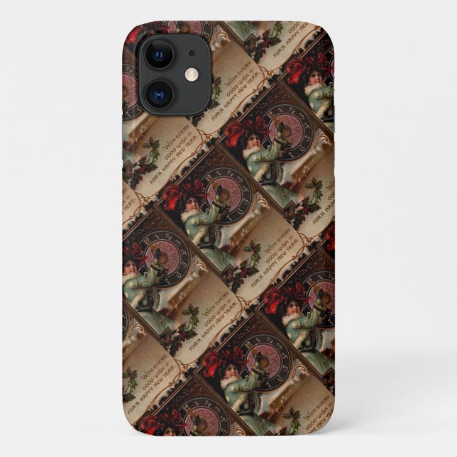Funda De Case-Mate Para iPhone Año Nuevo de la Señora Victoriana (Reverso)