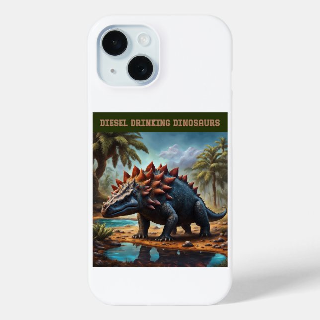 Funda De Case-Mate Para iPhone Anquilosaurio satisfecho (Reverso )