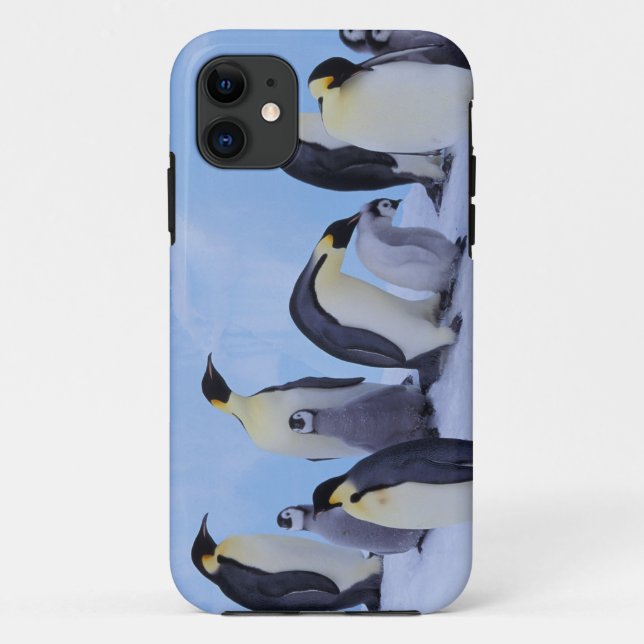 Funda De Case-Mate Para iPhone Antártida, Pingüinos Emperadores (Reverso)