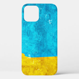 Funda Para iPhone 12 Antecedentes arte amarillo azul