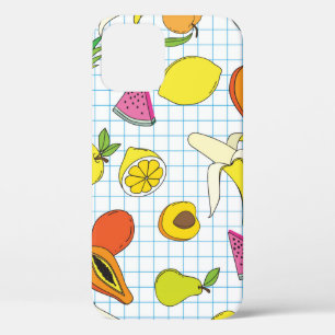 Funda Para iPhone 12 Antecedentes con frutas jugosas. Patata de fruta s
